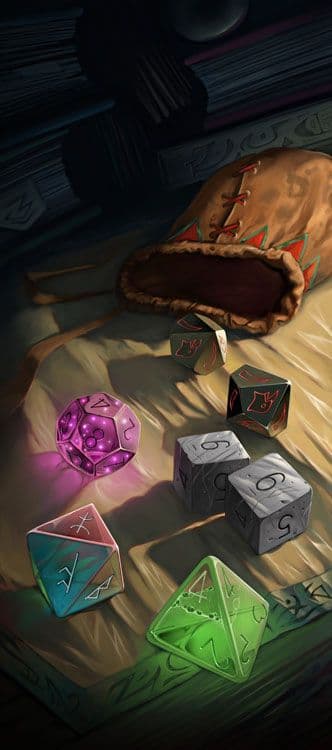 Un maître du jeu préparant une session